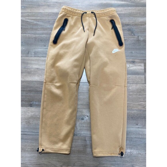 Nike Sportswear Tech Fleece Mens M Beige Jogger SweatPants DQ4312-722
